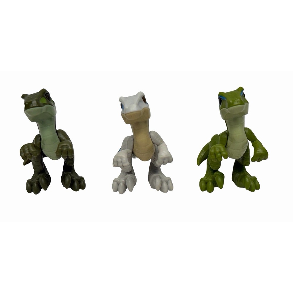 Fisher-Price Imaginext Jurassic World Mini Figure bundle of 3 Dinosaur Lot Toys